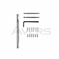 Ручки раздельные для входных дверей Avers H-0863-A-NIS/NI (Spindle 130) матовый никель/никель
